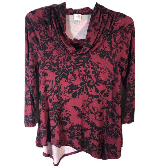Cupio Woman’s Size L/G asymmetrical tunic top Multicolor - Picture 1 of 6